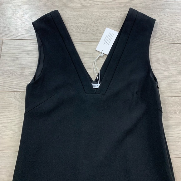 Filippa K Black CutOut V-neck Cocktail Dress - Picture 6 of 13